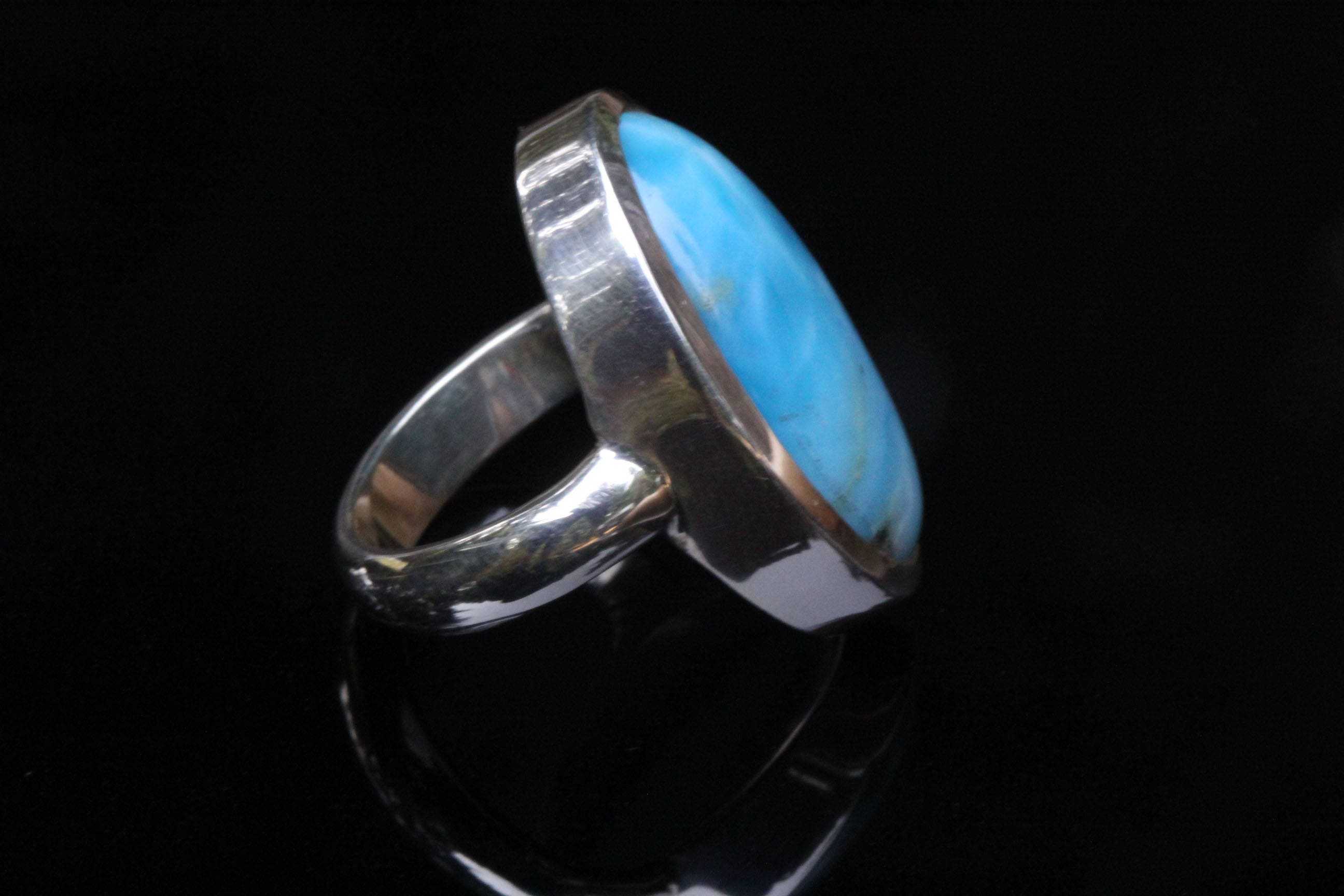 ◯larimar◯ 5.28ct Natural Light Blue Larimar, Oval, Opaque
