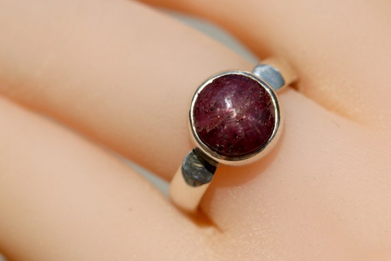 Natural star ruby ring sale