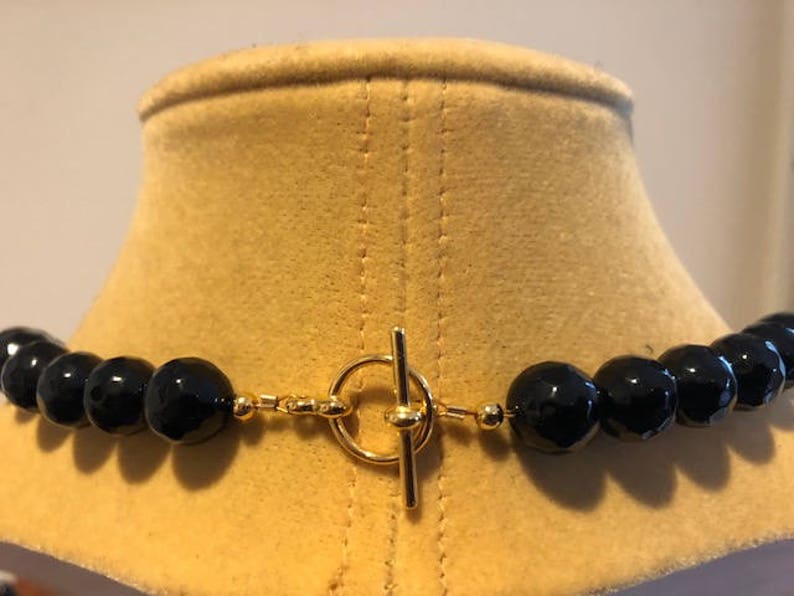 Agate Necklace Faceted Black Onyx Necklace Black Agate Geode Slice Necklace Geode Slice Necklace Black Agate Necklace Geode Necklace