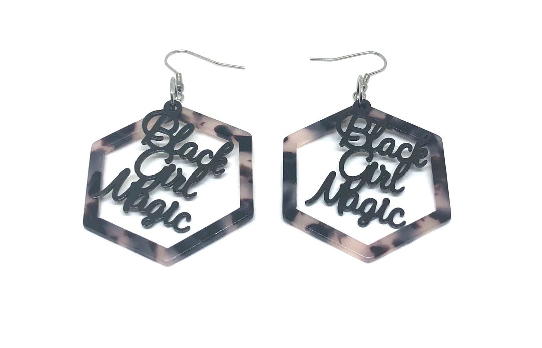 Black Girl Magic Earrings, Black Pride Earrings, Heritage Earrings