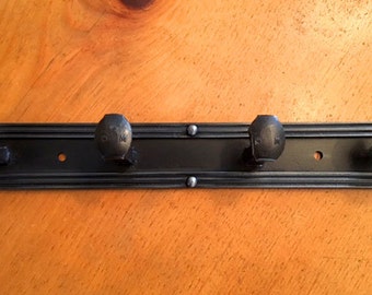 Quad 2 Railroad Spike Coat Hook - 4 Ganchos