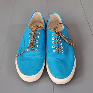 Old Navy teal Blue canvas sneakers lace up men&#39;s size 12 classic Keds style sneakers 90&#39;s vintage Rubber soles