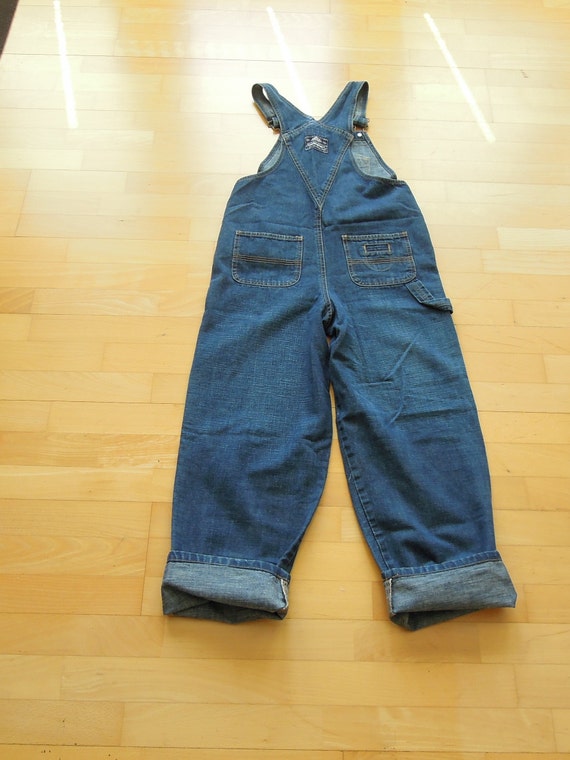 Juniors Teen Denim bib overalls size Route 66 90'… - image 6