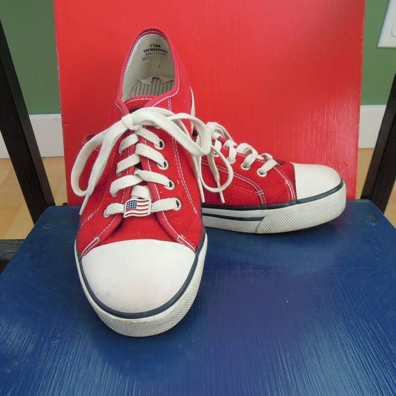 Tommy Hilfiger Red Fleece Platform Sneakers rare … - image 10