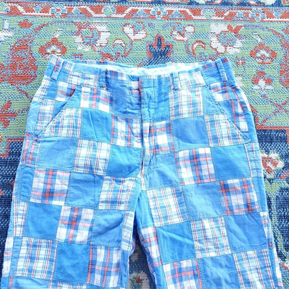 vintage Jaymar 100% Wool green/blue Plaid Pants Slacks (size men's