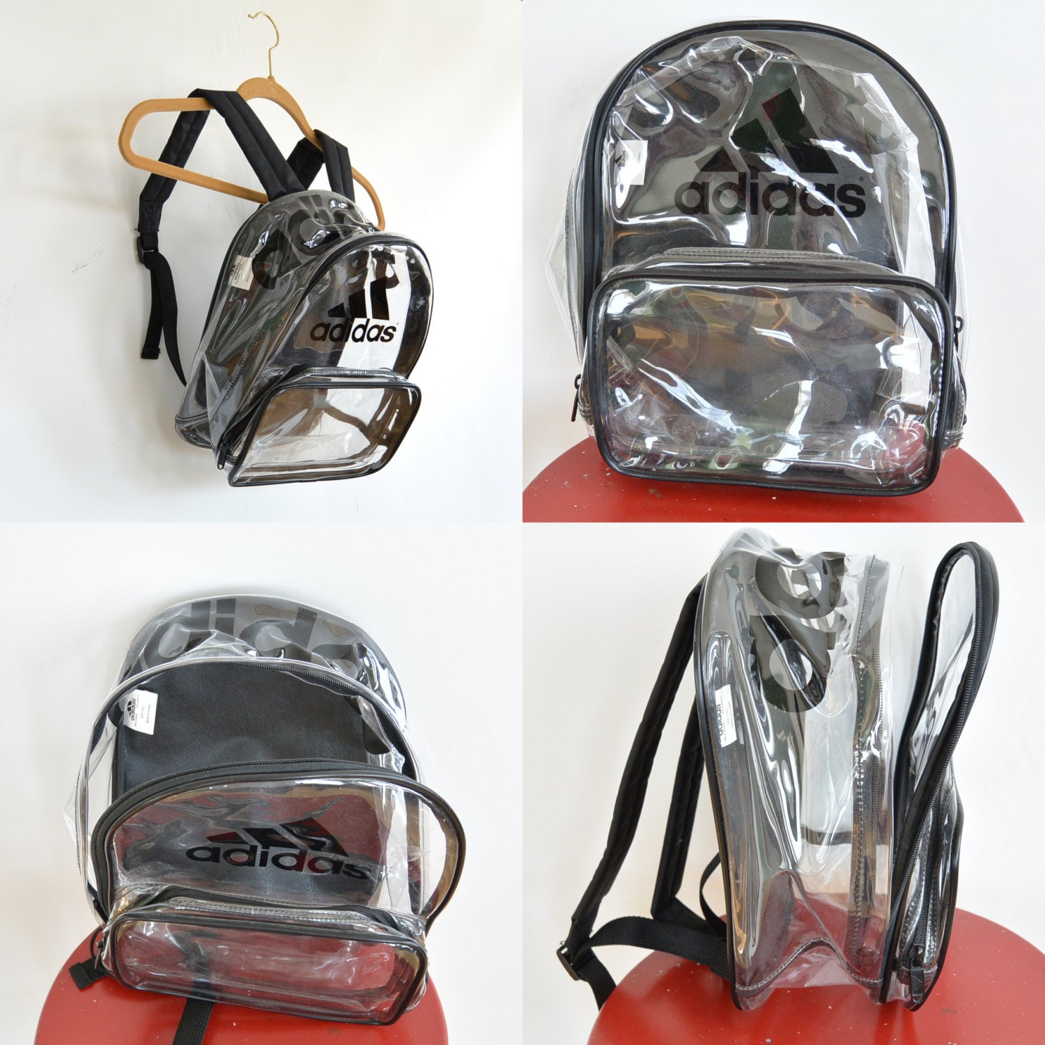 Adidas hot sale clear backpack