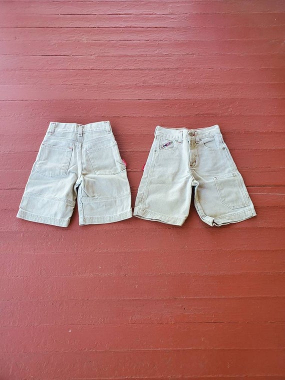 Bugle Boy little boys shorts size 5 tan denim 90'… - image 3