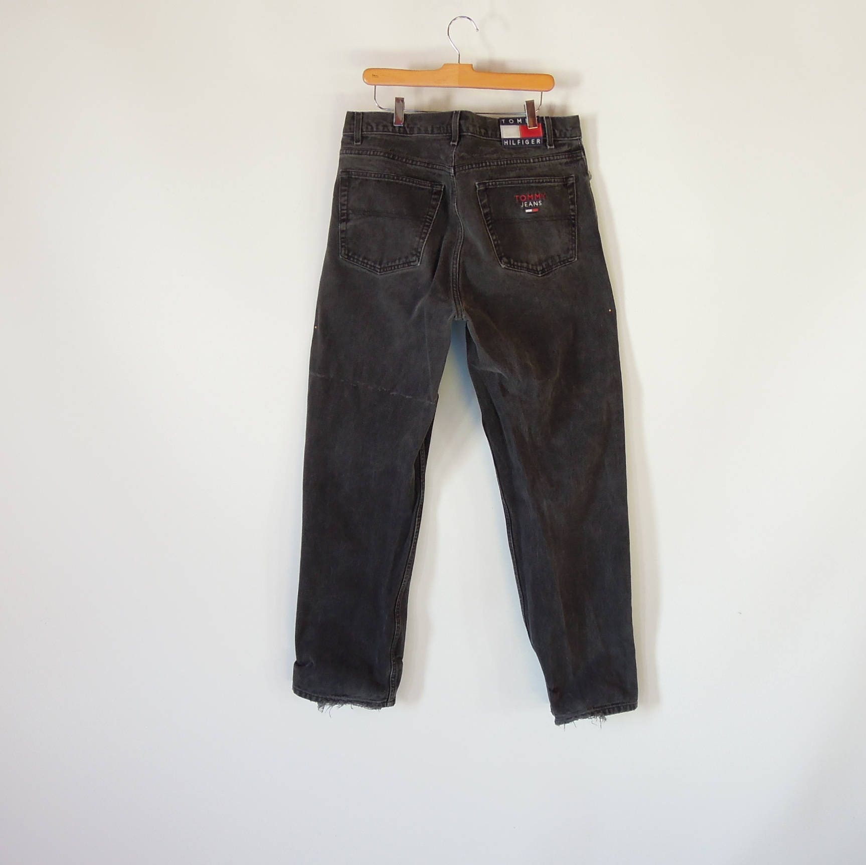 Tommy Jeans 90's Era Large Logo Patch Faded Black Tommy