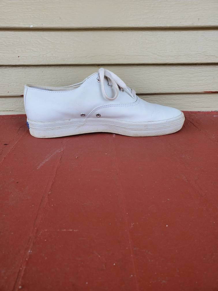 White Leather Keds Sneakers Women's 