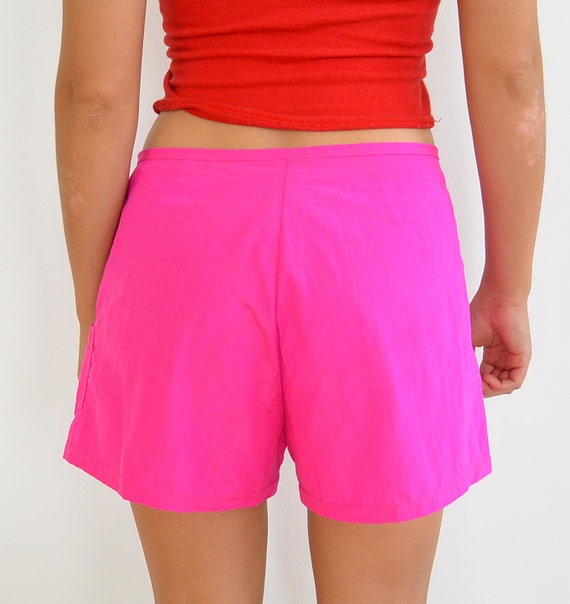 Hot Pink Fuschia Nylon Beach Shorts Surfer Shorts… - image 4