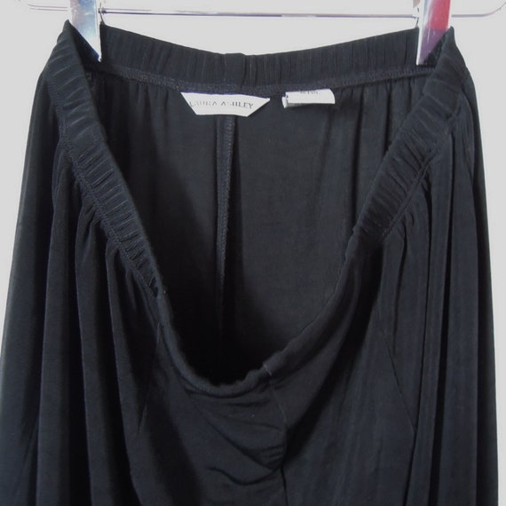 Black Stretch Gaucho Culotte Wide Leg high waist … - image 7