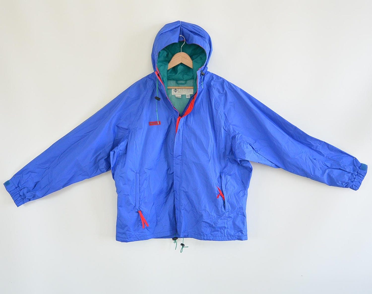 Columbia Sportswear Company Nylon Jacket With Hood Mesh