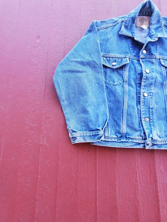 Men's Gap denim jacket vintage 90's faded good condit… Gem