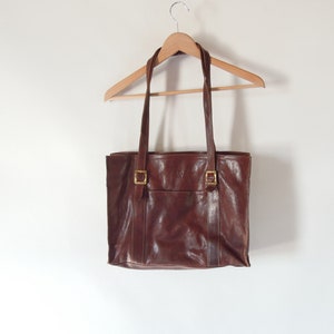 A.D. Firenze cuero Satchel Messenger bolso hecho en Italia Adriano Toscana todo cuero algodón forrado 4 compartimentos 15.5"/12"/5"