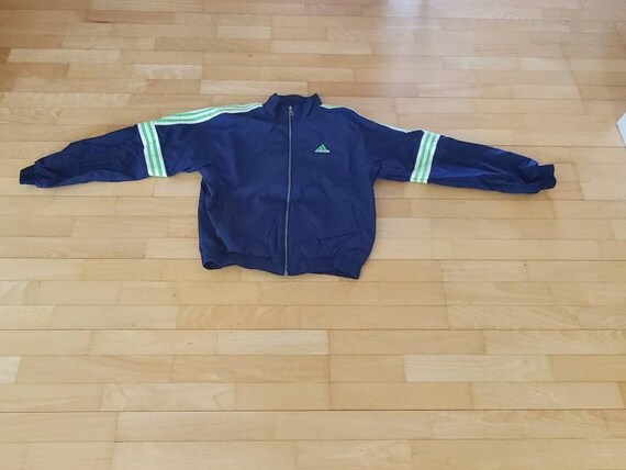 Lined Adidas nylon jacket front zip 90's vintage … - image 4