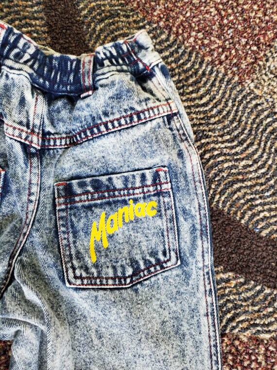 Lego Maniac acid wash kids' jeans 90's vintage ra… - image 6