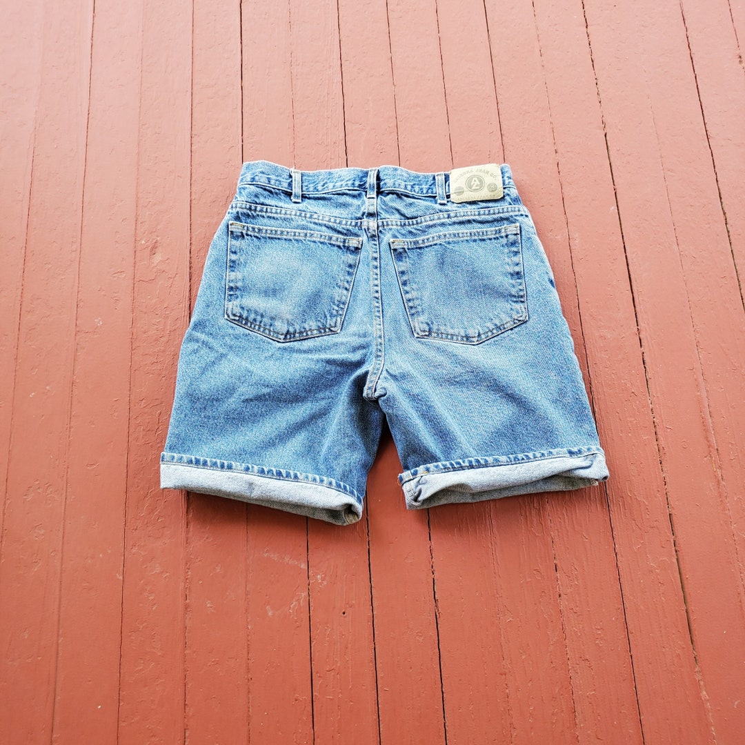 Men's Denim Cut Offs Jean Shorts Men's Size 33 9 Inseam Unisex Dad