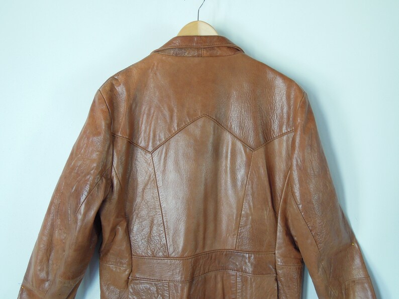 Pioneer Wear Leather Jacket Blazer Western Supple leather vintage 80/'s men/'s 46 Long Blazer Style Leather Jacket Retro Men/'s leather Jacket