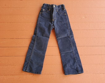 Vintage 1970s NWOT Roebucks Dark Wash Flared Leg Bootcut