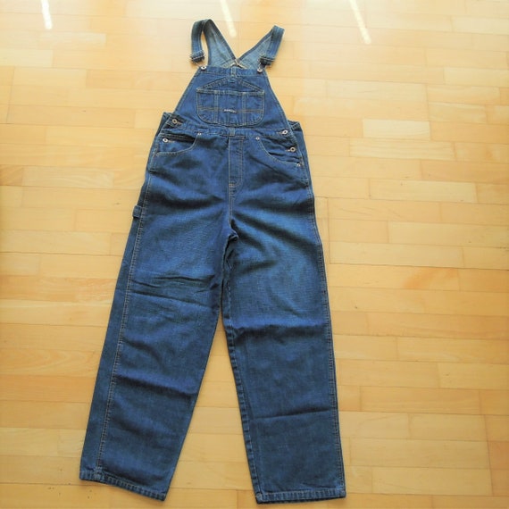 Juniors Teen Denim bib overalls size Route 66 90'… - image 4