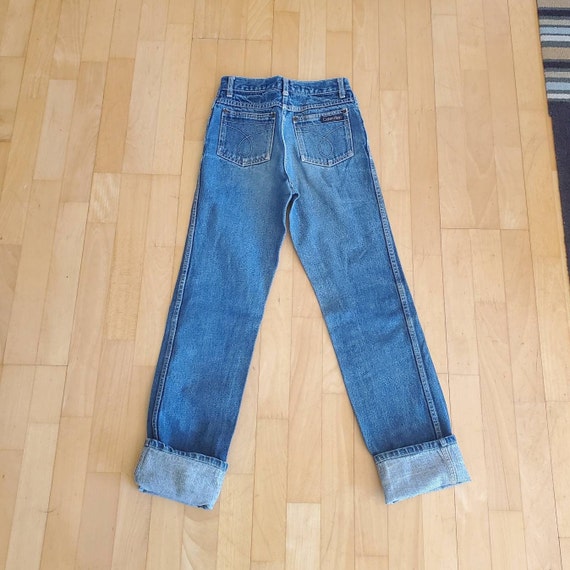 Classic Calvin Klein Jeans 1980's High Waist Broo… - image 3