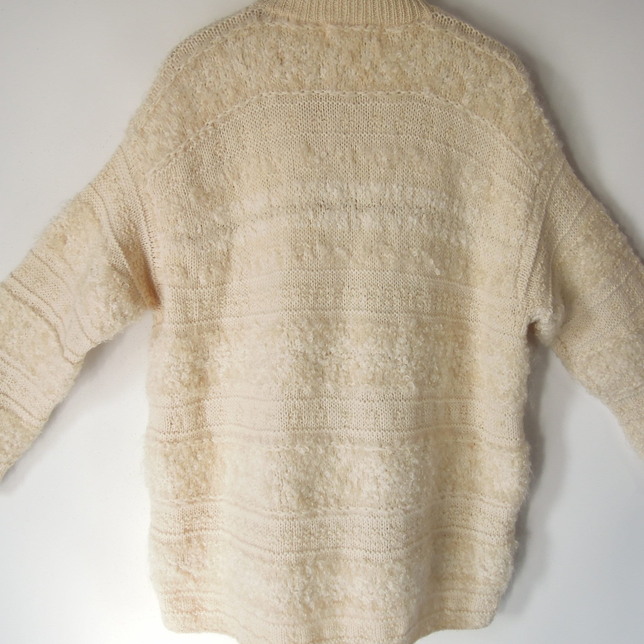 Over Sized Hand Knit Cardigan Front Zip Jones New York Sport Over Sized Hand Knit Cardigan Front Zip Jones New York Sport