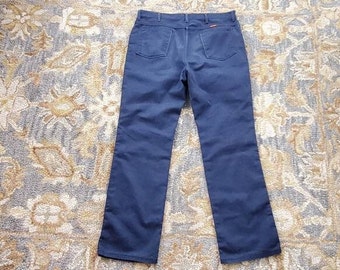 Big Ben by Wrangler Men's Work Pants 38/30 Blue Denim Feel
