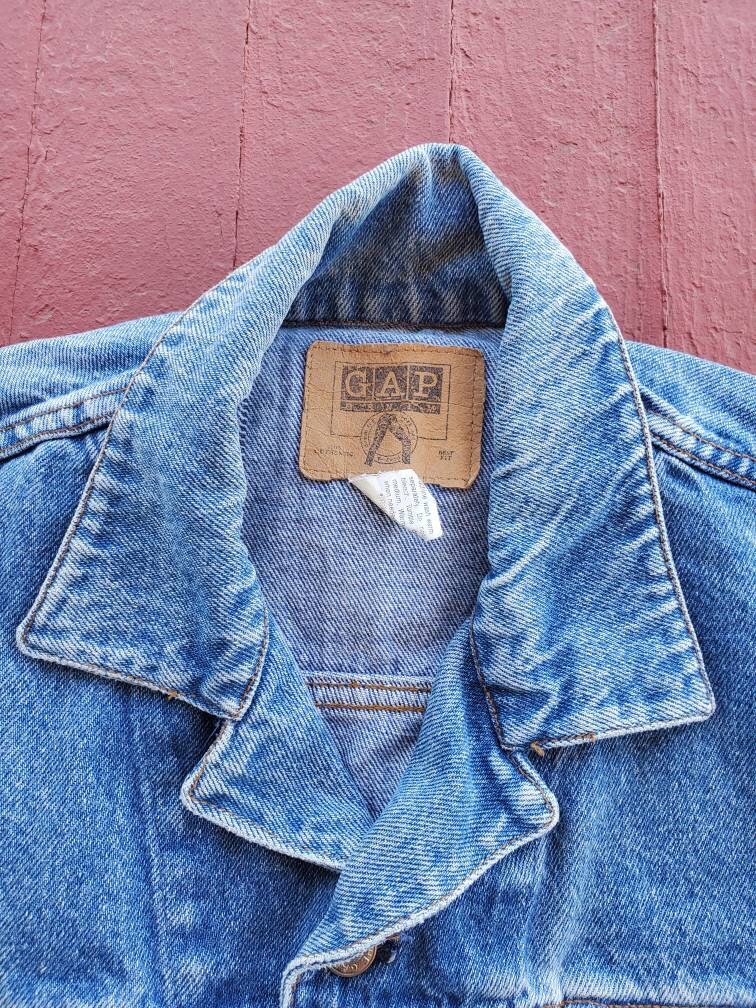 Men's Gap Denim Jacket Vintage 90's Faded Good Condition