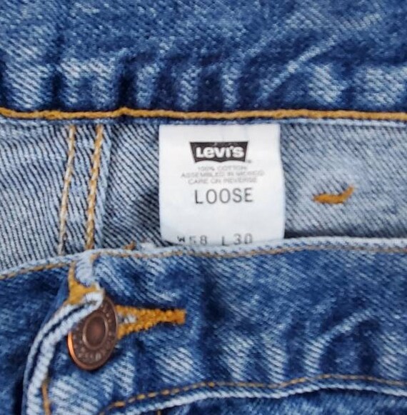 XXXL Levi's jeans men's size 58/30 90's vintage b… - image 8
