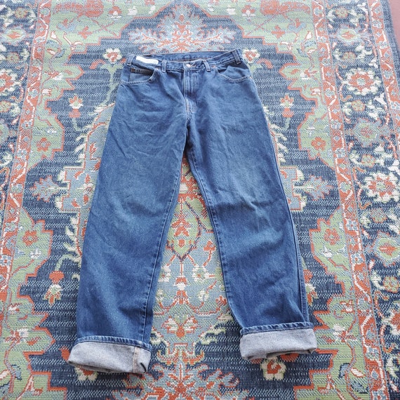 AmeriPride work jeans men's 33/33 vintage 90's he… - image 3