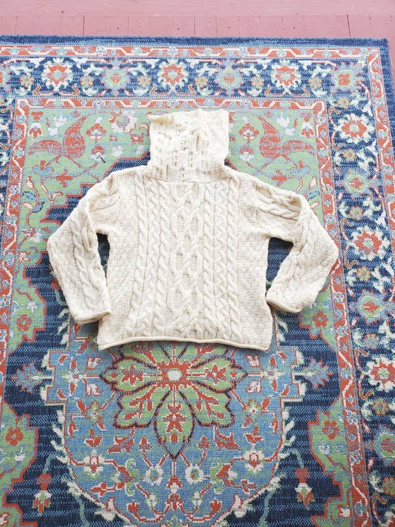 Ines Crafts Irish sweater Merino wool size medium… - image 2