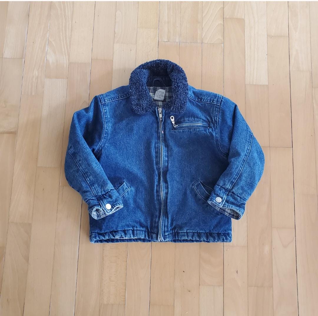 Vintage Lined Denim Jacket - Etsy
