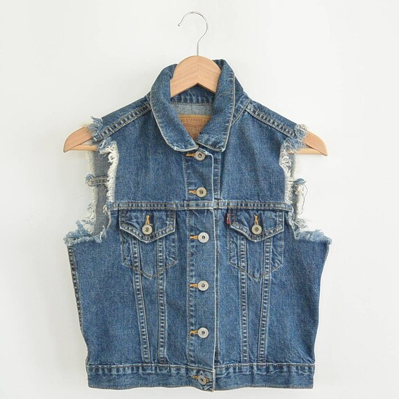 levi's sleeveless denim jacket