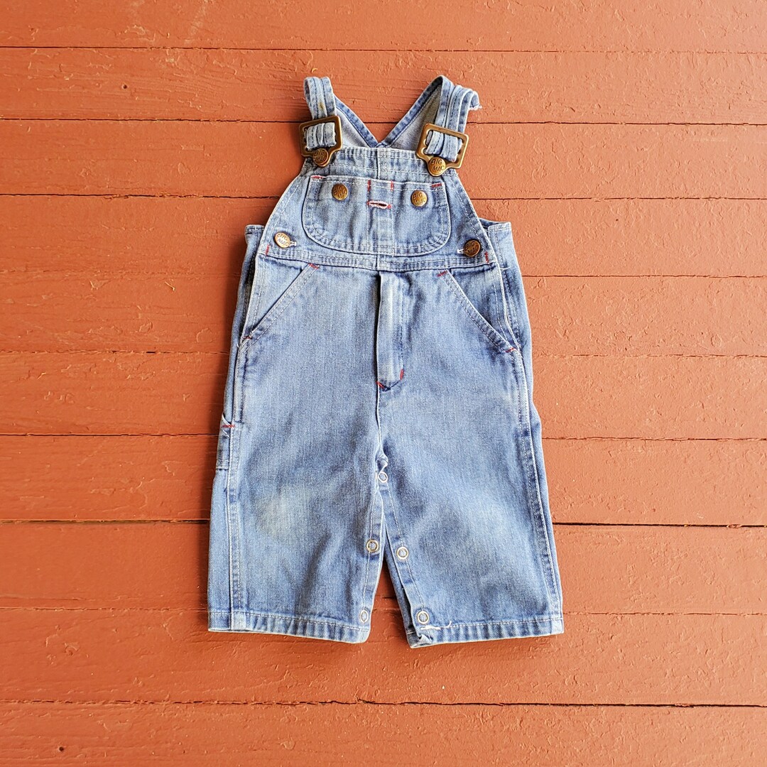 1960's Baby Big Mac Denim Overalls Size 9/12m Snap Crotch Etsy