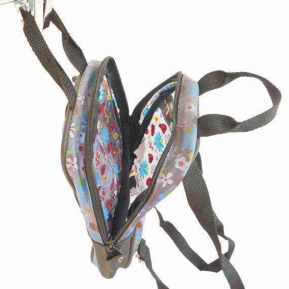 90s Vintage Mini Backpack: Lavender Tint Clear Vi… - image 3