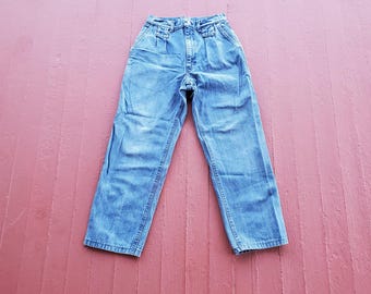 Vintage street wear men's Lee Jeans: 80s Union Made Pleated High Waist (27/27)