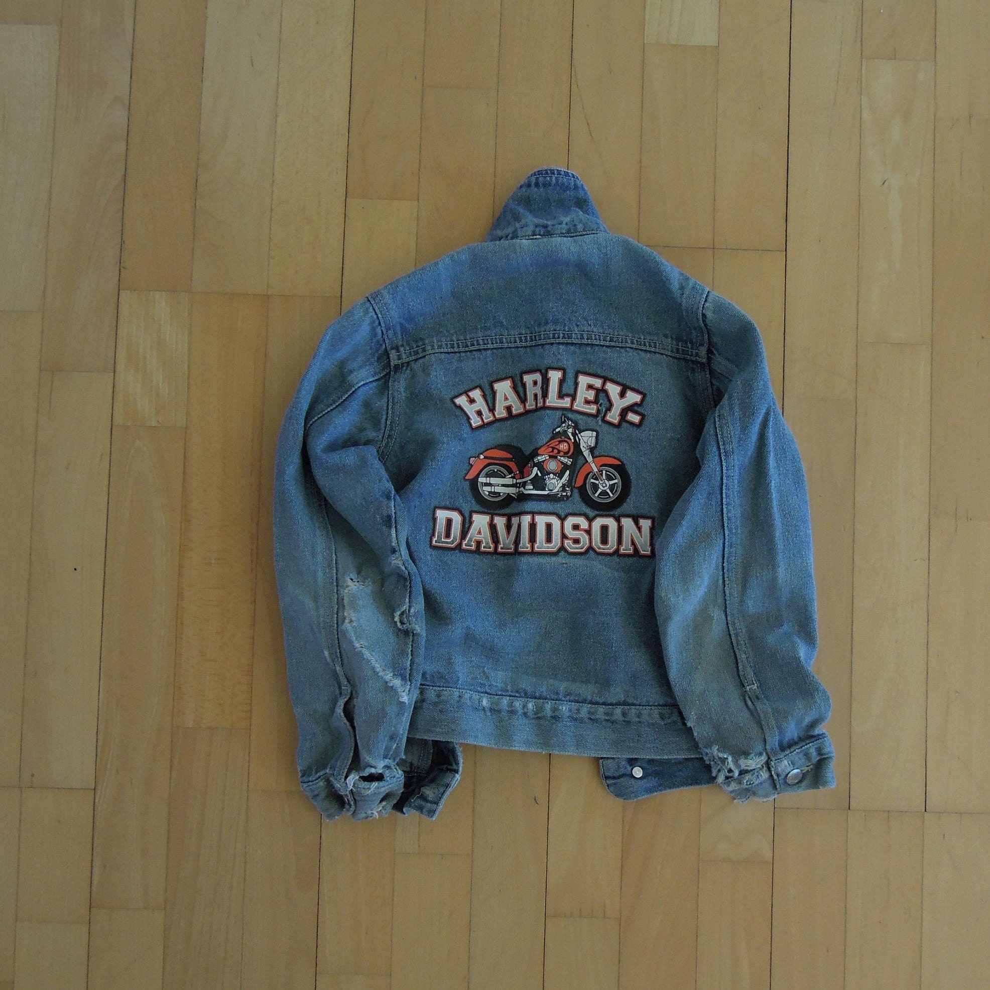 denim jacket harley davidson