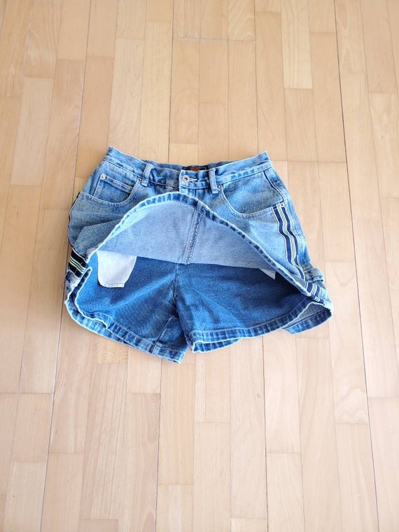 Denim Skort Skirt With Shorts Attached 