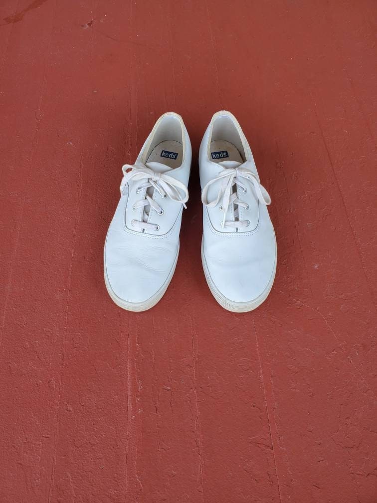 Enfermedad infecciosa márketing Hostil Zapatillas Keds de cuero blanco talla de mujer 10 talla de - Etsy España