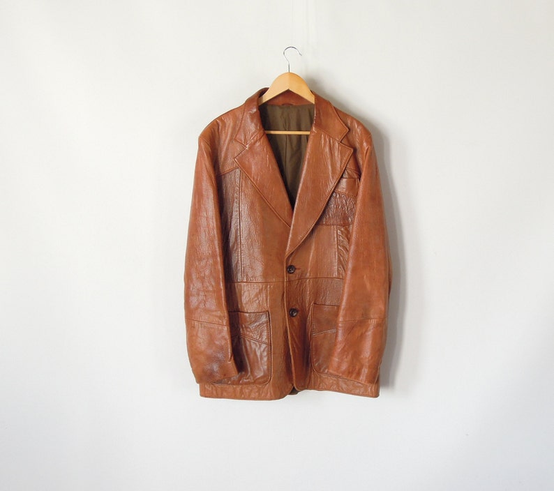 Pioneer Wear Leather Jacket Blazer Western Supple leather vintage 80/'s men/'s 46 Long Blazer Style Leather Jacket Retro Men/'s leather Jacket