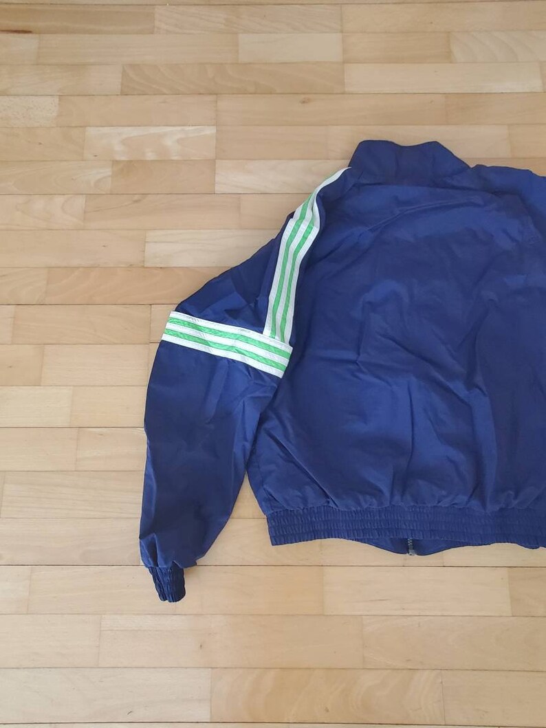 Survêtement Coupe-vent Enfant London Fog Années 80 - Nylon Noir Et Blanc - Taille L - Neuf Avec étiquettes