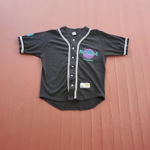Hard Rock Cafe Las Vegas Baseball Jersey button down cotton shirt men&#39;s over sized medium Black Baseball Jersey Hard Rock Cafe top