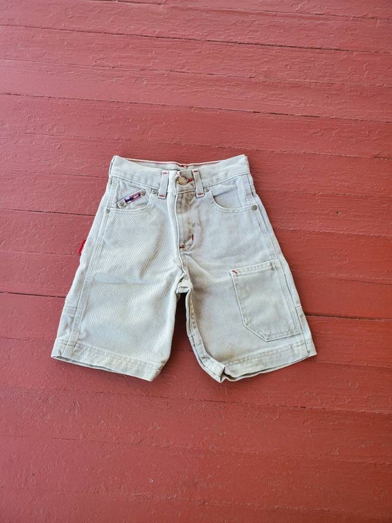 Bugle Boy little boys shorts size 5 tan denim 90'… - image 1