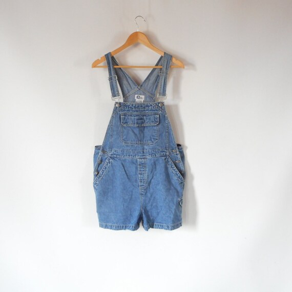 Short Denim bib overalls 90's vintage Arizona Bran