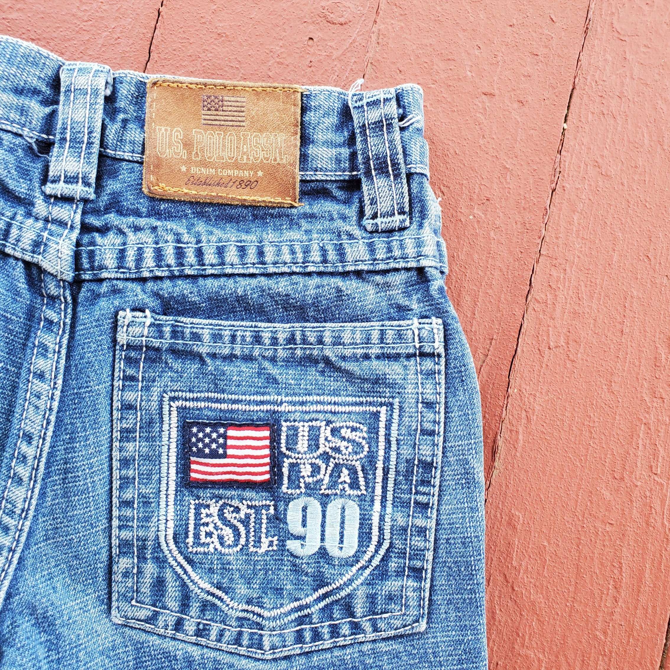 Boy's Size 4T 90's Vintage Denim Shorts U.S. Polo Assn Boy's Size 4T 90's Vintage Denim Shorts U.S. Polo Assn