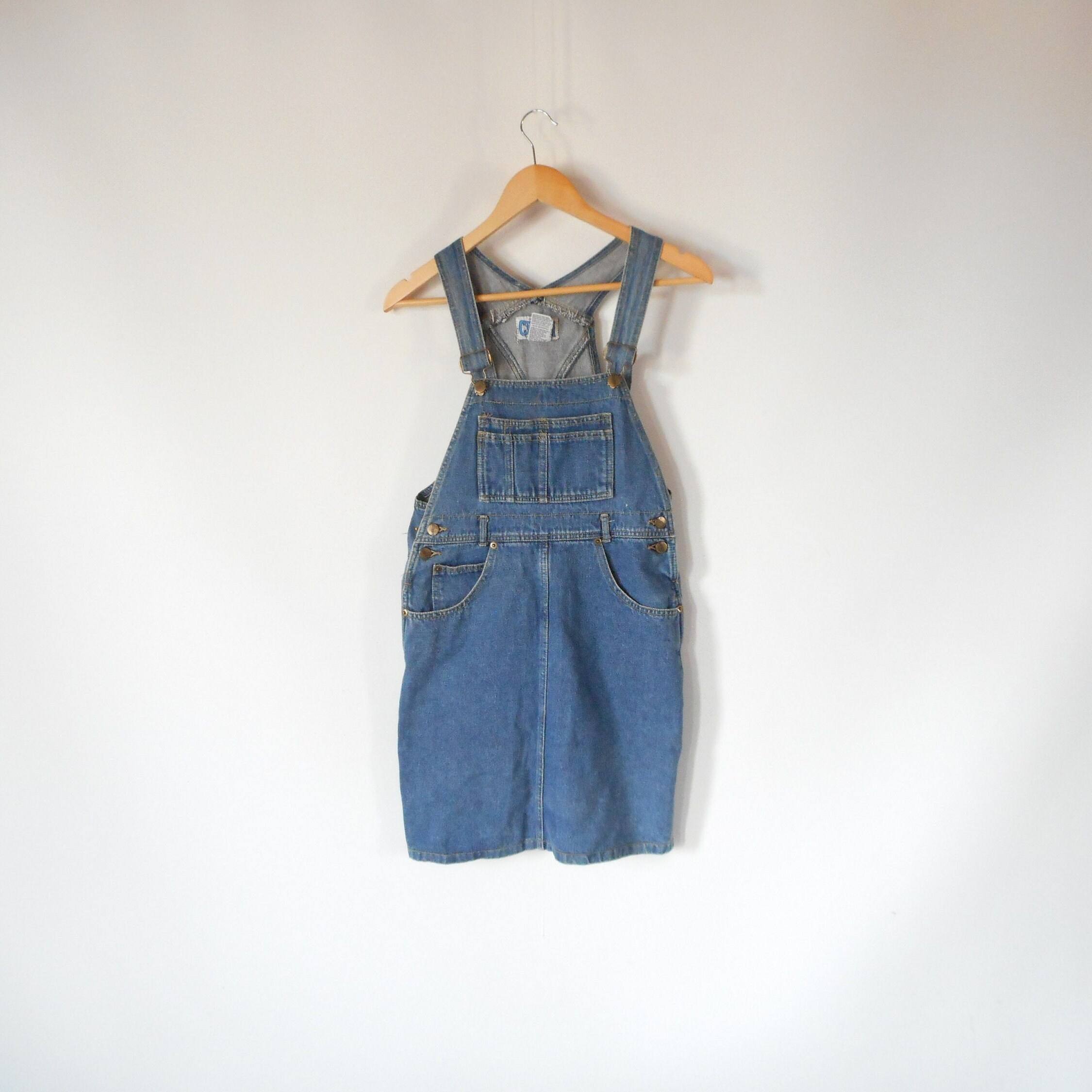 Chiori Denim Bib Overalls Dress Juniors 