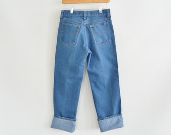Vintage Roebucks Jeans 30/30 Straight Leg Simple No Fuss Design 1970's Scovill Zipper