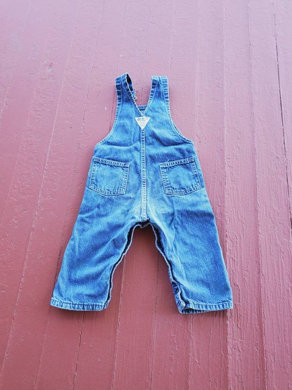 Baby denim bib overalls Oshkosh B'gosh vestbak cl… - image 6