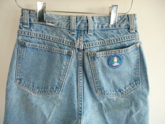 L.A. Gear Ankle Jeans 1980's Vintage High Waist t… - image 8