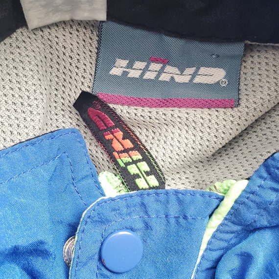 Vintage Hind Ski Jacket: '90s Nylon Anorak, Neon … - image 7
